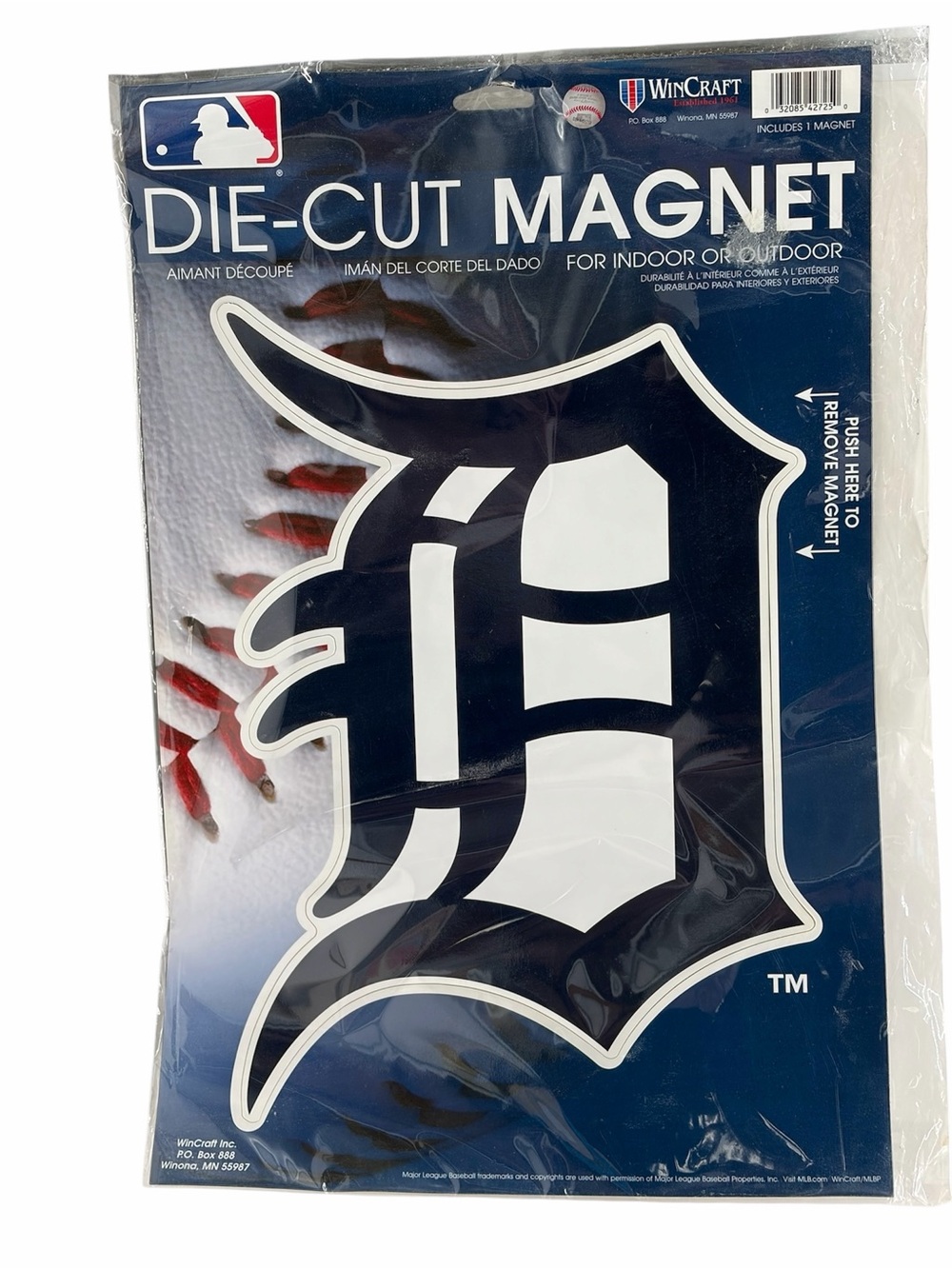 Detroit Tigers 14" Logo Magnet • Outdoor Rated • MLB Licensed Baseball Auto Deco